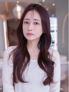 メゾンバイハバナ(maison by HAVANA) 20代30代大人かわいい前髪パーマ韓国風小顔セミディレイヤー