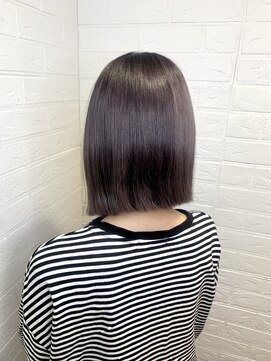 ヘアースペースブルーム プリュス 石橋店(HAIR SPACE BLOOM plus) ラベンダーグレージュ/ダブルカラー/透明感カラー