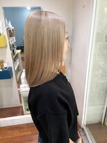 シエル ヘアーメイクアップ(CieL hair make up)&nbsp;エフェクトブリーチ使用☆ハイトーンベージュ