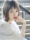 ボブ　ショートヘア　切りっぱなしボブ　ぱっつんボブ