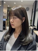 【Lien 風呂田】オリーブベージュ×顔周りレイヤーカット♪
