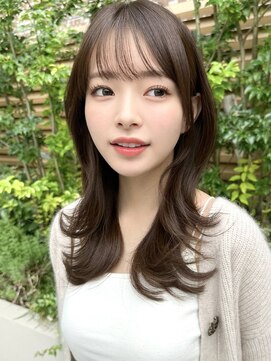 ミラリー トウキョウ(Mirareee Tokyo) 20代30代40代◎前髪パーマ韓国風巻きくすみベージュお団子ヘア