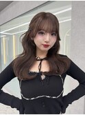 博多/天神/韓国ヘア/透明感カラー/重め前髪/ブラウン