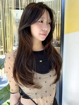 シティ(CITY)&nbsp;ワンカールレイヤー　韓国ヘア　ベージュカラー