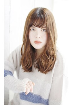 シュシュット(chouchoute) 夏美髪質改善アプリコットオレンジハイライトカラーくびれヘア41