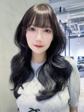 アルバム 池袋(ALBUM) ロング前髪カット韓国ヘア顔周りレイヤー_F40914