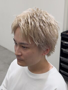 メンズ サロン ドット トウキョウ 町田店(men's salon dot. tokyo) ハイトーンスパイキーショート/ブリーチカラー