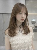 ミディアムレイヤーカット＊韓国ヘア＊【Zina 京都河原町】 真鍋