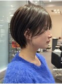 可愛く見える丸みショート