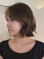 アンプラグド(unplugged)&nbsp;赤み消しブリーチなしダブルカラー透明感グレージュ