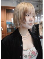 ユルクメゾンシティ 名古屋(JURK MAISON CITY) 【ami style】ハイトーンボブ ボブカット ローライトカラー