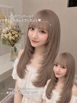 ラビス クローバー(Lovis clover)&nbsp;透明感カラー/レイヤーカット/ブリーチなしダブルカラー/熊谷