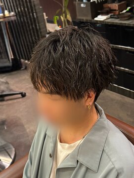 ギミック 自由が丘(gimmick) ◆ダウンバング 【スパイラルパーマ】ダークミルク ブラウン