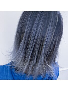 テクライズ 豊橋店(TECHRISE) ブルーシルバー×バレイヤージュ