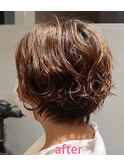 カジュアルショートパーマ