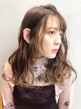 アルバム 銀座(ALBUM GINZA) ナチュラルミディ_マロンベージュAラインボブ_28157