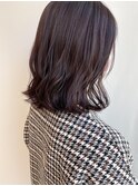 ボブ × red brown color