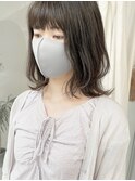 【レイヤーボブ×オリーブアッシュ】