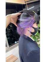 イエナ 渋谷(IENA)&nbsp;MIXインナーカラー シルバー×パープル