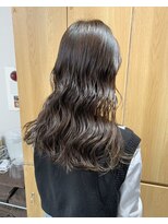 ディードットログ 大和西大寺店(D.Log) ロングストレートアッシュブラックロブヘア髪質改善暗髪