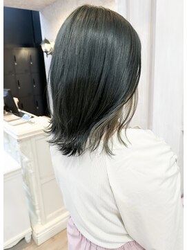 キャアリー(Caary) 福山市美容室caary人気インナーカラーオリーブグレージュ