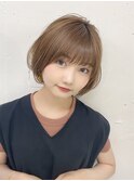 20代30代40代◎小顔ショートボブチョコレートカラー新宿代々木
