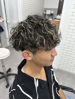 オムデュー(HOMME DEUX)&nbsp;【AOI】波巻きハイライトパーマ