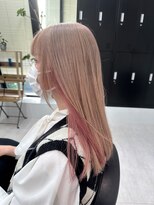 インナーカラー_ミルクティーベージュ_ハイトーン