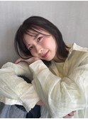 大人ボブ/切りっぱなしボブ/シースルーバング