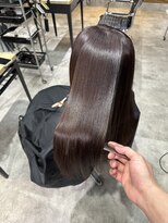 サクラ 岐阜(SAKURA)&nbsp;美髪矯正＋艶髪カラーで乾かしただけでこの艶！