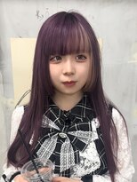 マーシー(MAAAAAC)&nbsp;【MAAAAAC】派手髪地雷系姫カット　バイオレットポイントカラー