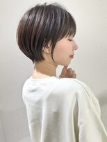 アンド ストーリーズ(&STORIES)&nbsp;前髪あり耳掛け丸みくびれ大人ショートボブ20代30代40代50代＊