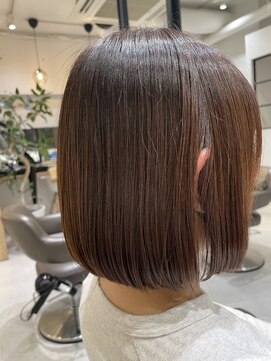 クラップス 弘明寺店(CLAPS) ミニボブ×ベージュブラウン