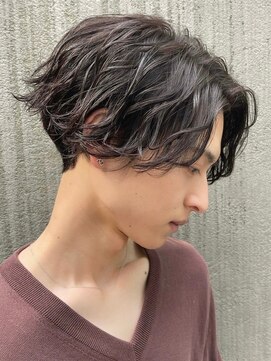 テン 心斎橋(tenn.) マッシュウルフカット波巻きパーマツイストスパイラルパーマ★