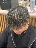 メッシュハイライトパーマ波巻きパーマ伊勢原