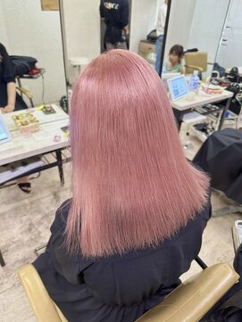 プライズ 成増店(prize) ペールピンクホワイトピンクハイトーンダブルカラー成増