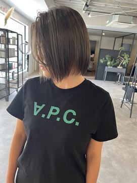 ナンバー(number+) 大人かわいいグレージュカラーハイライト