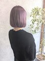 エン(enn...) ブリーチ必須。パープルピンク系で透明感カラー。