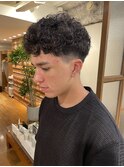 メンズカーリーショート