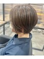 フープヘアールコレ(HOOP.HAIR Lukore) 上品なショート×白髪ぼかしハイライト