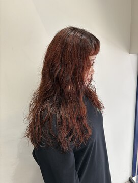 ウクラ バイ レシッド 池袋(uchla by rcid) 秋艶髪☆オレンジカラーが際立つロングウェーブ