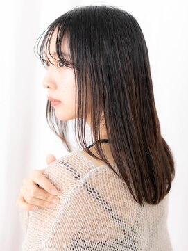 カバーヘア ブリス 大宮西口(COVER HAIR bliss) モカブラウン艶感ストレートウェットヘア//大宮20代30代40代