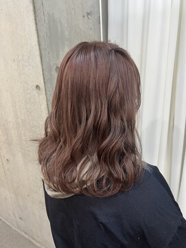 ムード(mood) ピンクカラー/ピンクべージュ/ダブルカラー/ハーフツイン