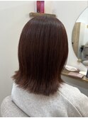 【Hitomi】オレンジブラウン×外はねボブ