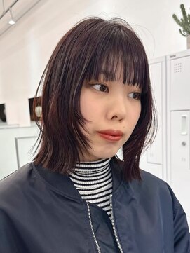 ニトバイアンキシム(nit by ahnkism) 韓国タッセルカットヘア顔まわりレイヤーカット堀江