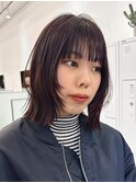 韓国タッセルカットヘア顔まわりレイヤーカット堀江