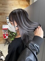 ベイショア(Bay Shore NY)&nbsp;ハイライトカラーコントラストハイライトグレージュ