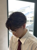 ウォルク(WOLK) 「韓国風フェザーパーマ|センターパート」