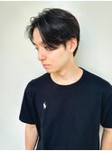 フェザーカット/刈り上げセンターパート