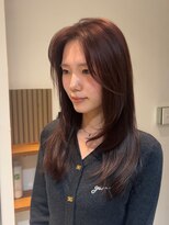 クロ 代官山(CURO) ワインレッド/ハッシュカット/レイヤー/20代/30代